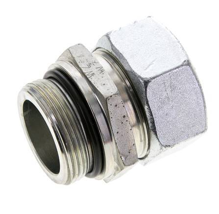 35L & UN 1-5/8''-12 Verzinkter Stahl Geradeschneidende Verschraubung mit Außengewinde 160 bar ISO 8434-1