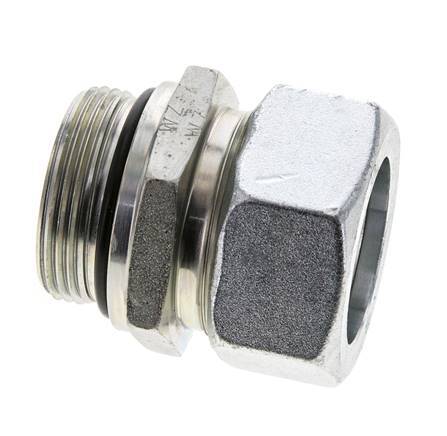 35L & UN 1-5/8''-12 Verzinkter Stahl Geradeschneidende Verschraubung mit Außengewinde 160 bar ISO 8434-1