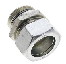 35L & UN 1-5/8''-12 Verzinkter Stahl Geradeschneidende Verschraubung mit Außengewinde 160 bar ISO 8434-1