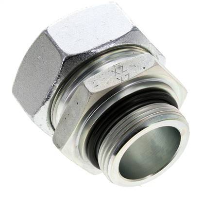42L & UN 1-5/8''-12 Verzinkter Stahl Geradeschneidende Verschraubung mit Außengewinde 160 bar ISO 8434-1