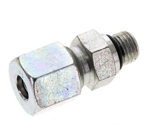 8S & UNF 7/16''-20 Verzinkter Stahl Geradeschneidende Verschraubung mit Außengewinde 630 bar ISO 8434-1