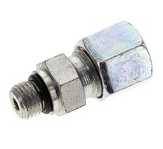 8S & UNF 7/16''-20 Verzinkter Stahl Geradeschneidende Verschraubung mit Außengewinde 630 bar ISO 8434-1