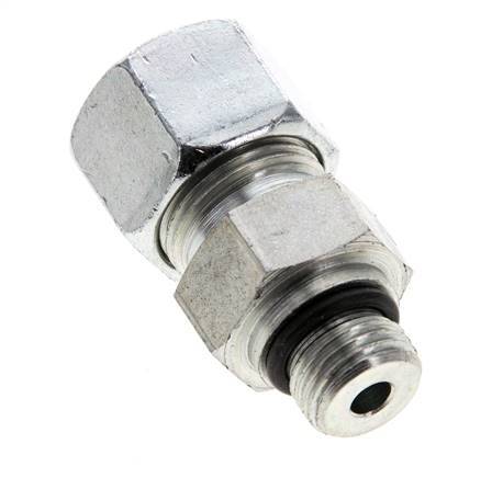 12S & UNF 9/16''-18 Zink plated Steel Straight Cutting Fitting with Male Threads 630 bar ISO 8434-1