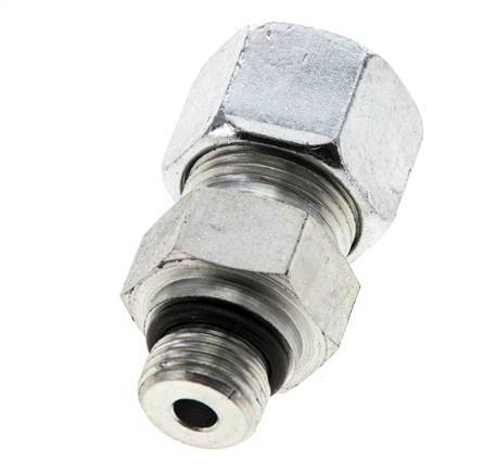 12S & UNF 9/16''-18 Verzinkter Stahl Gerade Schneidverschraubung mit Außengewinde 630 bar ISO 8434-1