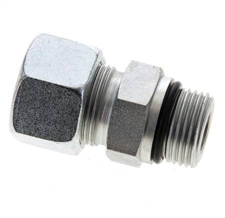 16S & UNF 7/8''-14 Verzinkter Stahl Gerade Schneidverschraubung mit Außengewinde 400 bar ISO 8434-1