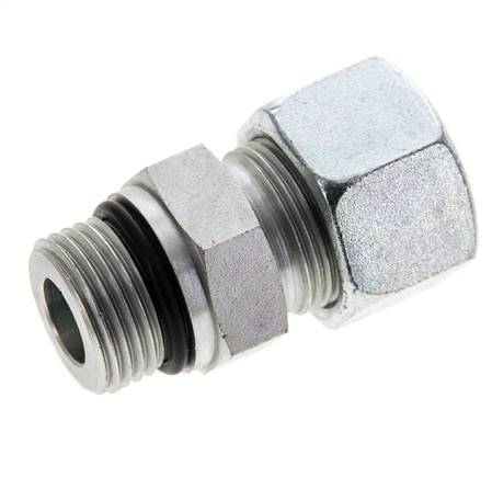 16S & UNF 7/8''-14 Verzinkter Stahl Gerade Schneidverschraubung mit Außengewinde 400 bar ISO 8434-1