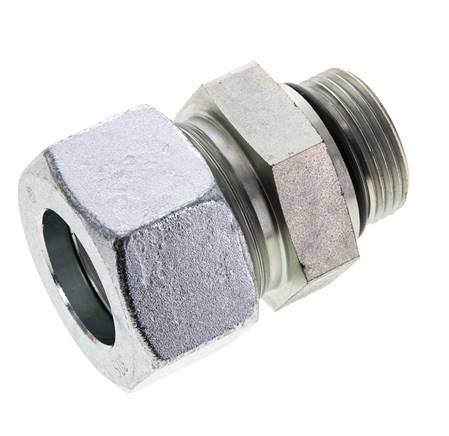 30S & UN 1-5/16''-12 Verzinkter Stahl Geradeschneidende Verschraubung mit Außengewinde 400 bar ISO 8434-1