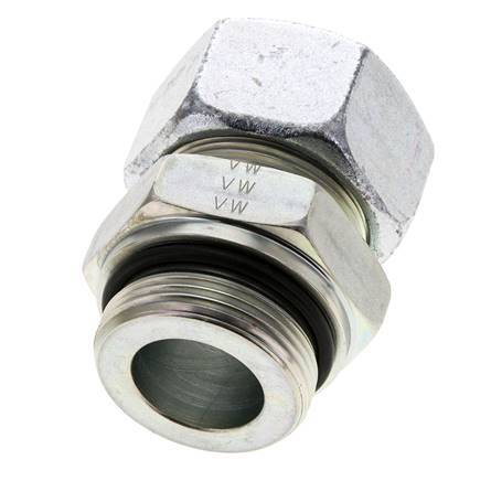 30S & UN 1-5/8''-12 Verzinkter Stahl Geradeschneidende Verschraubung mit Außengewinde 400 bar ISO 8434-1