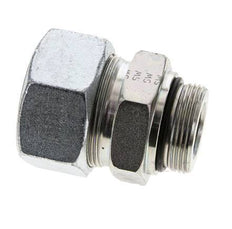 38S & UN 1-5/8''-12 Verzinkter Stahl Geradeschneidende Verschraubung mit Außengewinde 315 bar ISO 8434-1