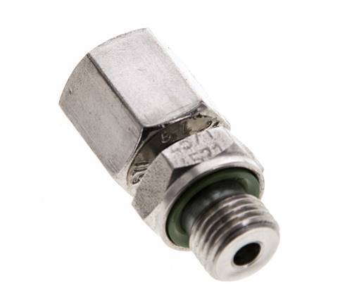 6L & M10x1 Edelstahl-Drehgelenk mit Außengewinde 315 bar FKM Einstellbar ISO 8434-1