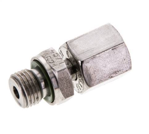 6L & M10x1 Edelstahl-Drehgelenk mit Außengewinde 315 bar FKM Einstellbar ISO 8434-1