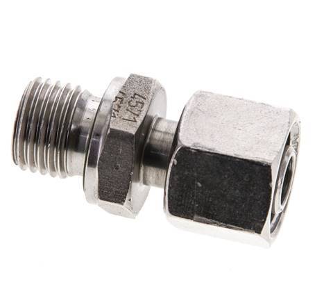 10L & M14x1,5 Edelstahl, gerade drehbar mit Außengewinde 315 bar FKM Einstellbar ISO 8434-1