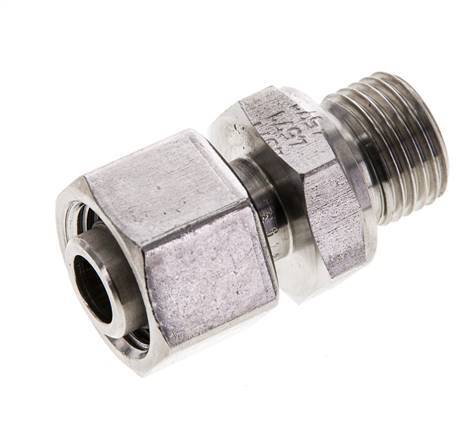 12L & M16x1,5 Edelstahl, gerade drehbar mit Außengewinde 315 bar FKM Einstellbar ISO 8434-1