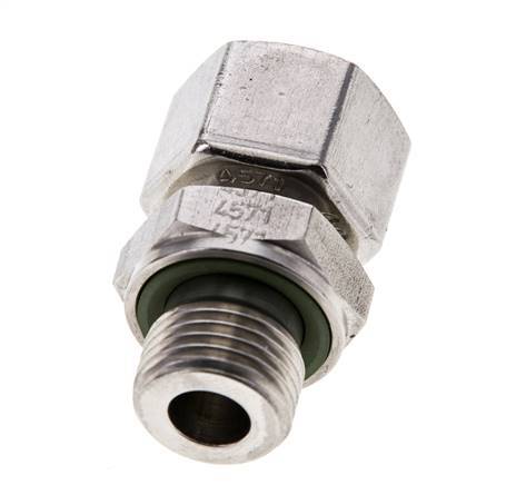 12L & M16x1,5 Edelstahl, gerade drehbar mit Außengewinde 315 bar FKM Einstellbar ISO 8434-1