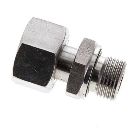 15L & M18x1.5 Edelstahl gerade drehbar mit Außengewinde 315 bar FKM Einstellbar ISO 8434-1