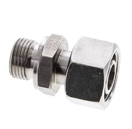15L & M18x1.5 Edelstahl gerade drehbar mit Außengewinde 315 bar FKM Einstellbar ISO 8434-1