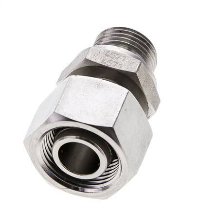 15L & M18x1.5 Edelstahl gerade drehbar mit Außengewinde 315 bar FKM Einstellbar ISO 8434-1