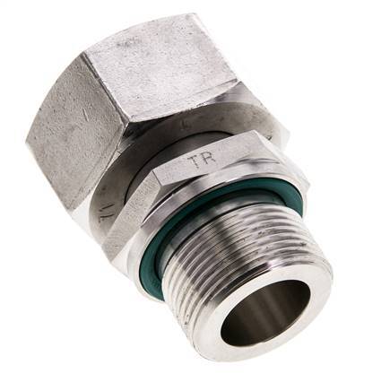 22L & M26x1,5 Edelstahl gerade drehbar mit Außengewinde 160 bar FKM Einstellbar ISO 8434-1
