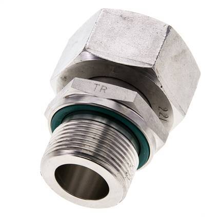 22L & M26x1,5 Edelstahl gerade drehbar mit Außengewinde 160 bar FKM Einstellbar ISO 8434-1