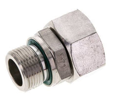 18L & M22x1.5 Stainless Steel Straight Swivel with Male Threads 315 bar FKM Adjustable ISO 8434-1