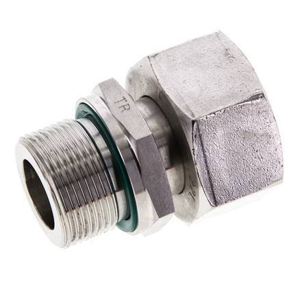 22L & M26x1,5 Edelstahl gerade drehbar mit Außengewinde 160 bar FKM Einstellbar ISO 8434-1