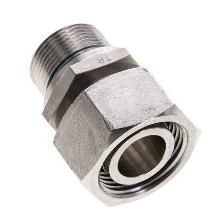 22L & M26x1,5 Edelstahl gerade drehbar mit Außengewinde 160 bar FKM Einstellbar ISO 8434-1