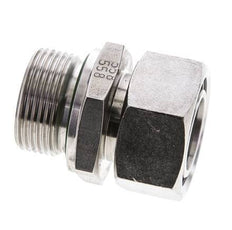 28L & M33x2 Edelstahl gerade drehbar mit Außengewinde 160 bar FKM Einstellbar ISO 8434-1