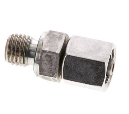 6S & M12x1,5 Edelstahl-Drehgelenk mit Außengewinde 630 bar FKM Einstellbar ISO 8434-1