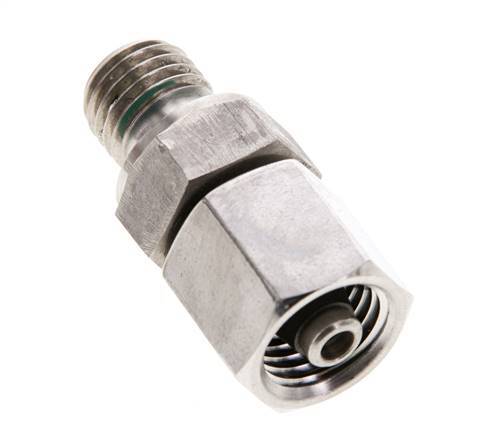 6S & M12x1,5 Edelstahl-Drehgelenk mit Außengewinde 630 bar FKM Einstellbar ISO 8434-1