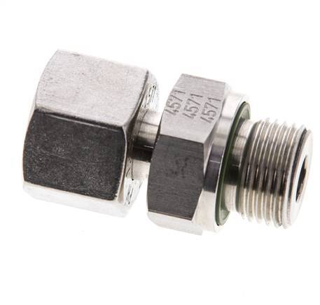 12S & M18x1,5 Edelstahl-Drehgelenk mit Außengewinde 630 bar FKM Einstellbar ISO 8434-1