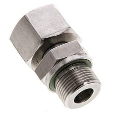 16S & M22x1,5 Edelstahl, gerade drehbar mit Außengewinde 400 bar FKM Einstellbar ISO 8434-1