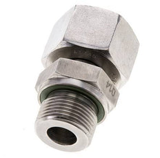 16S & M22x1,5 Edelstahl, gerade drehbar mit Außengewinde 400 bar FKM Einstellbar ISO 8434-1