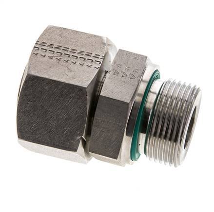 25S & M33x2 Edelstahl-Drehgelenk mit Außengewinde 400 bar FKM Einstellbar ISO 8434-1
