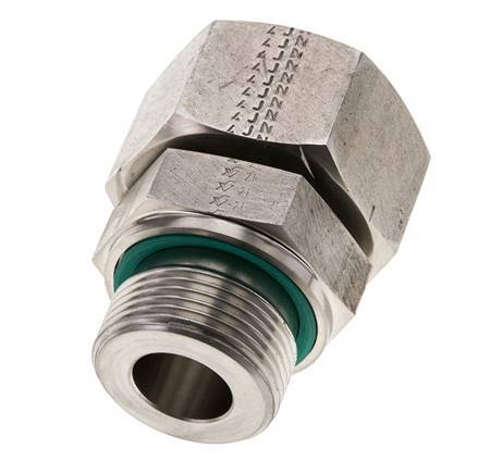 25S & M33x2 Edelstahl-Drehgelenk mit Außengewinde 400 bar FKM Einstellbar ISO 8434-1
