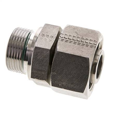 25S & M33x2 Edelstahl-Drehgelenk mit Außengewinde 400 bar FKM Einstellbar ISO 8434-1