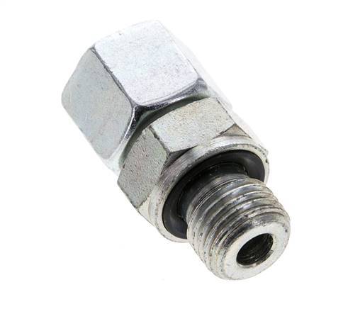 10L & M14x1,5 Verzinkter Stahl, gerade drehbar mit Außengewinde 315 bar NBR O-Ring Dichtungskonus Einstellbar ISO 8434-1