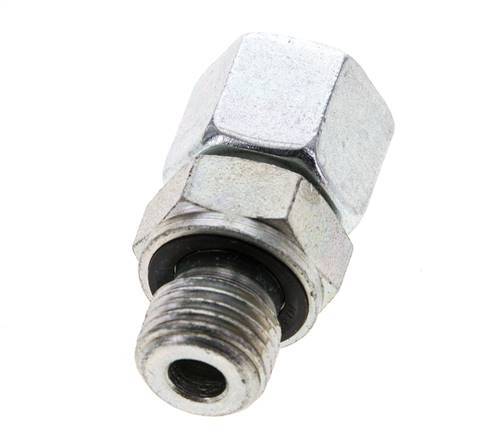10L & M14x1,5 Verzinkter Stahl, gerade drehbar mit Außengewinde 315 bar NBR O-Ring Dichtungskonus Einstellbar ISO 8434-1
