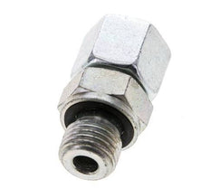 10L & M14x1,5 Verzinkter Stahl, gerade drehbar mit Außengewinde 315 bar NBR O-Ring Dichtungskonus Einstellbar ISO 8434-1