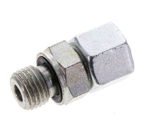 10L & M14x1,5 Verzinkter Stahl, gerade drehbar mit Außengewinde 315 bar NBR O-Ring Dichtungskonus Einstellbar ISO 8434-1