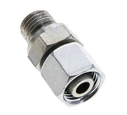 10L & M14x1,5 Verzinkter Stahl, gerade drehbar mit Außengewinde 315 bar NBR O-Ring Dichtungskonus Einstellbar ISO 8434-1