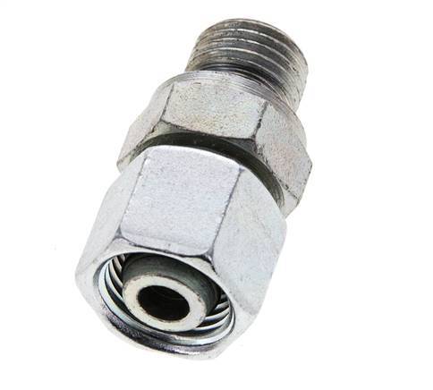10L & M14x1,5 Verzinkter Stahl, gerade drehbar mit Außengewinde 315 bar NBR O-Ring Dichtungskonus Einstellbar ISO 8434-1