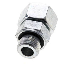 15L & M18x1.5 Verzinkter Stahl gerade drehbar mit Außengewinde 315 bar NBR O-Ring Dichtkonus Einstellbar ISO 8434-1
