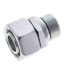 22L & M26x1,5 Verzinkter Stahl Gerade Drehgelenke mit Außengewinde 160 bar NBR O-Ring Dichtungskonus Einstellbar ISO 8434-1