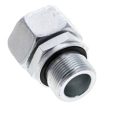 22L & M26x1,5 Verzinkter Stahl Gerade Drehgelenke mit Außengewinde 160 bar NBR O-Ring Dichtungskonus Einstellbar ISO 8434-1