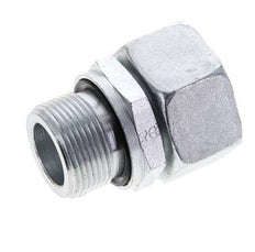 22L & M26x1,5 Verzinkter Stahl Gerade Drehgelenke mit Außengewinde 160 bar NBR O-Ring Dichtungskonus Einstellbar ISO 8434-1