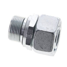 22L & M26x1,5 Verzinkter Stahl Gerade Drehgelenke mit Außengewinde 160 bar NBR O-Ring Dichtungskonus Einstellbar ISO 8434-1