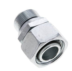 22L & M26x1,5 Verzinkter Stahl Gerade Drehgelenke mit Außengewinde 160 bar NBR O-Ring Dichtungskonus Einstellbar ISO 8434-1