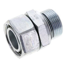 28L & M33x2 Zink plated Steel Straight Swivel with Male Threads 160 bar NBR O-ring Sealing Cone Adjustable ISO 8434-1