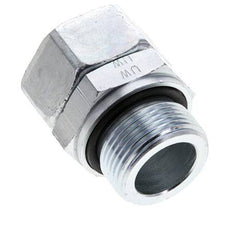 28L & M33x2 Verzinkter Stahl Gerades Drehgelenk mit Außengewinde 160 bar NBR O-Ring Dichtungskonus Einstellbar ISO 8434-1