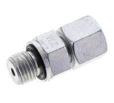 8S & M14x1,5 Verzinkter Stahl Gerade Drehgelenke mit Außengewinde 630 bar NBR O-Ring Dichtungskonus Einstellbar ISO 8434-1